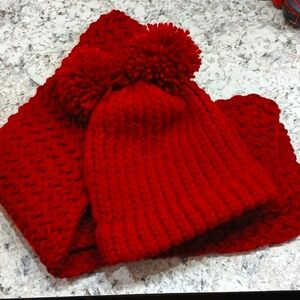 Handmade Crochet Hat & Scarf Set..Infant/ Toddler